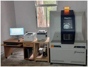 Advanced X-ray Diffraction Facility: Used for characterization of coal, fly ash, rocks and minerals